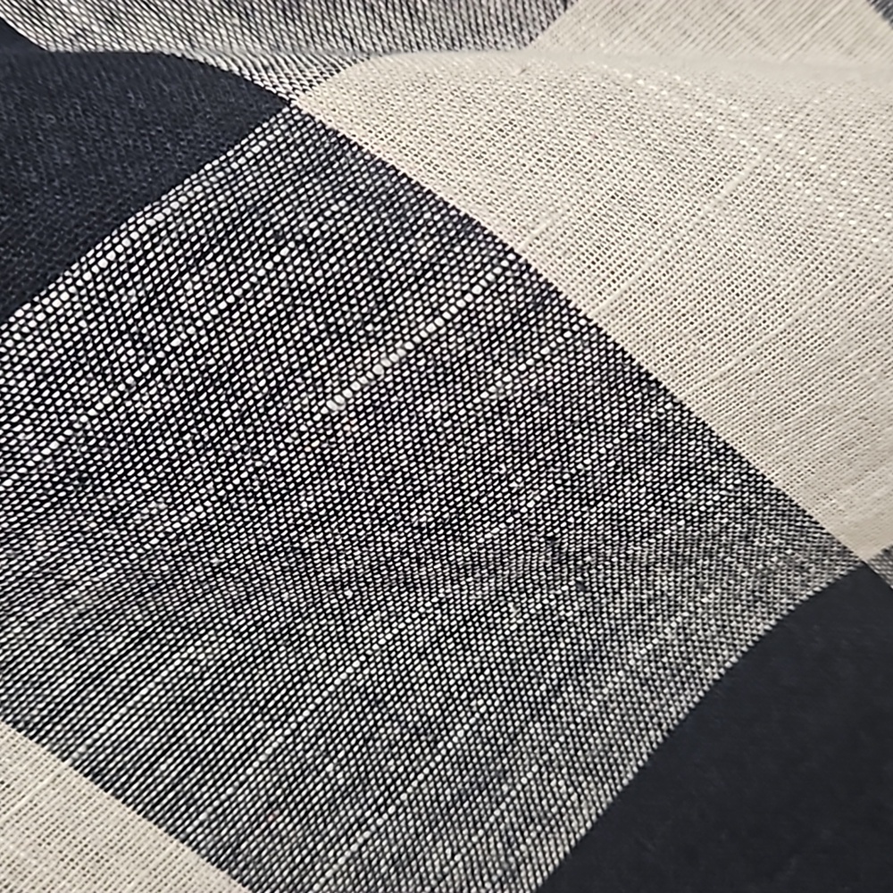 THML Checkered embroidered fringe sleeves dress women's size Medium - Picture 10 of 12